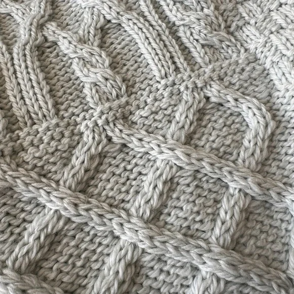 Aran Crafts Women Medium Merino Wool Cable Knit Hooded Zip Cardigan Sweater - Picture 7 of 7